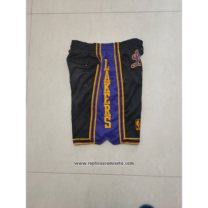 Pantalone Los Angeles Lakers Mitchell & Ness Just Don Negro
